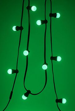 Б0049574 Лампочка светодиодная ЭРА STD ERAGL45-E27 E27 / Е27 1Вт шар зеленый для белт-лайт  - фотография 5