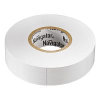 71102 Изолента Navigator 71 102 NIT-B15-20/WH белая 71102 Изолента Navigator 71 102 NIT-B15-20/WH белая