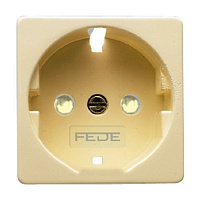 FD17722-A Накладка на розетку FEDE коллекции FEDE, скрытый монтаж, бежевый, FD17722-A