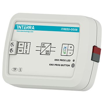 ITR830-0008 Шлюз KNX для интеграции кондиционеров Viessman VRF AC, двусторонняя коммуникация, сцены, логические функции, в установочную коробку, 88x62x27 мм.  - фотография 2