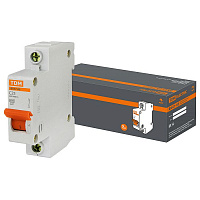 SQ0218-0005 Автоматический выключатель TDM Electric ВА47-63 1P 25А (C) 4.5кА, SQ0218-0005