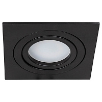 A2168PL-1BK TARF, Встраиваемый светильник, цвет арматуры - черный, цвет плафона/декора - , 1х50W GU10