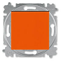 2CHH590645A6066 Переключатель 1-клавишный ABB LEVIT, скрытый монтаж, оранжевый / дымчатый черный, 2CHH590645A6066