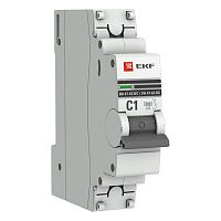 Автоматический выключатель 1P 1А (C) 6кА ВА 47-63 DC EKF PROxima