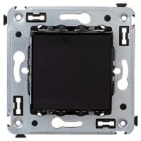 4402123 Инвертор DKC AVANTI с подсветкой, скрытый монтаж, черный квадрат, 4402123