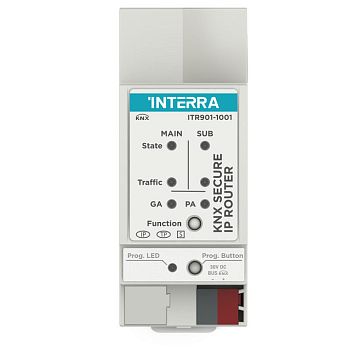ITR901-1001 Роутер KNX - IP Router Secure, функции шифрования, питание от шины  KNX, LED индикация, на DIN-рейку, 2TE