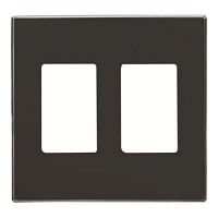 2CLA855510A1501 Накладка на механизма 2xVDI ABB SKY, скрытый монтаж, черный бархат, 2CLA855510A1501