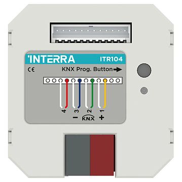 ITR104-0000 Модуль бинарных входов KNX (кнопочный интерфейс), 4 канала для беспотенциальных контактов, в установочную коробку