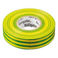 71108 Изолента Navigator 71 108 NIT-B15-20/YG жёлто-зелёная