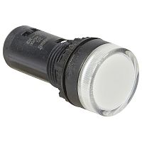 024120 Моноблочная сигнальная лампа ∅ 22,3 - Osmoz - с подсветкой - со встроенным светодиодом - IP 66 - бел