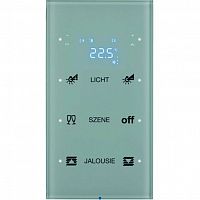 75643150 Touch sensor, 3-канальный, стекло, with thermostat, полярн.белый, с конфигуратором, R.3