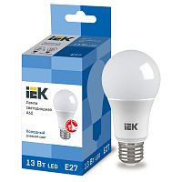 LLE-A60-13-230-65-E27 Лампа LED A60 шар 13Вт 230В 6500К E27 IEK