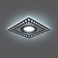 BL126 Светильник Gauss Backlight BL126 Квадрат. Черный, Gu5.3, 3W, LED 4000K 1/40
