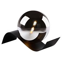 45570/01/30 YONI Настольная лампа G9 28W H12cm Black / Smokey Glass, 45570/01/30