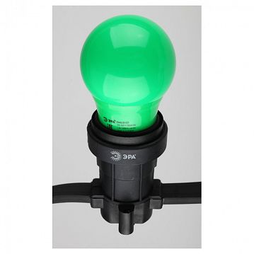 Б0049579 Лампочка светодиодная ЭРА STD ERAGL50-E27 E27 / Е27 3Вт груша зеленый для белт-лайт  - фотография 5