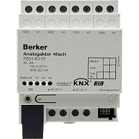 75514001 Аналоговое исполнительное устройство, 4канальное, REG цвет: светло-серый instabus KNX/EIB