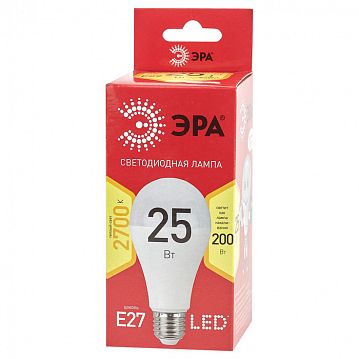 Б0048009 Лампочка светодиодная ЭРА RED LINE LED A65-25W-827-E27 R Е27 / E27 25 Вт груша теплый белый свет  - фотография 2