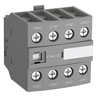 1SBN010140R1122 Блок контактный дополнительный CA4-22M (2НО+2НЗ) для контакторов  AF09…AF16..-30-10