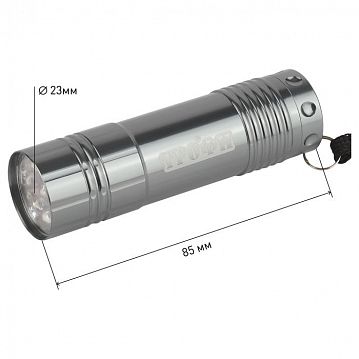 Б0002225 Светодиодный фонарь Трофи TM9 ручной на батарейках алюминиевый  - фотография 8