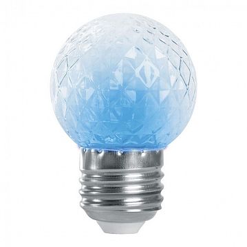 38211 Лампа-строб, (1W) 230V E27 синий G45 , LB-377  - фотография 2