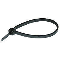 Стяжка кабельная, цвет черный, устойчивая к воздействию УФ-лучей 142x3,2 мм (упак.100шт)