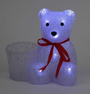 Б0047974 ENIOF - 12 ЭРА Фигура LED Медвежонок с корзинкой, 3АА (12/48)  - фотография 5