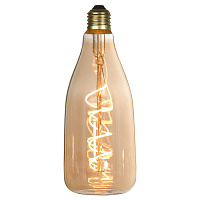 GF-L-2103 EDISSON Лампочки, цвет основания - бронзовый, плафон - стекло (цвет - янтарный), 1x4W E27