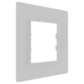 ITR701-0302 1 Gang - White Plexiglass Frame - White Plastic Interior Part  - фотография 3