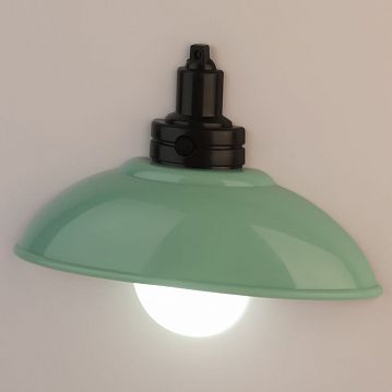 Б0051476 Ночник - светильник светодиодный ЭРА NLED-487-1W-SW-GR настенный на батарейках с выключателем зеленый  - фотография 9