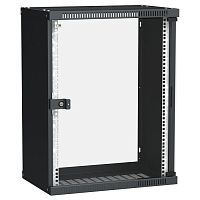LWE5-15U53-GF ITK Шкаф LINEA WE 15U 550x350мм дверь стекло черный