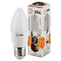Б0028479 Лампочка светодиодная ЭРА STD LED B35-7W-827-E27 E27 / Е27 7Вт свеча теплый белый свет