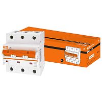 SQ0208-0081 Автоматический выключатель TDM Electric ВА47-125 3P 63А (C) 15кА, SQ0208-0081