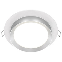 DL086-GX53-RD-WS Downlight Hoop Встраиваемый светильник, цвет: Белый с Серебром 1x15W GX53