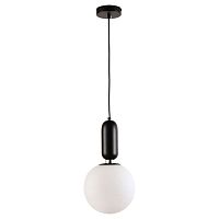 LSP-8590 Cleburne Подвесные светильники, цвет основания - черный, плафон - стекло (цвет - белый), 1x40W G9