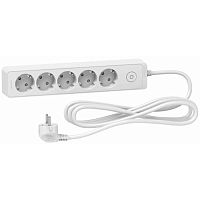ST9453W Удлинитель Schneider Electric UNICA EXTEND 5-местный, с выключателем, 3м, с заземлением, ST9453W ST9453W Удлинитель Schneider Electric UNICA EXTEND 5-местный, с выключателем, 3м, с заземлением, ST9453W