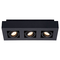 09119/16/30 XIRAX Потолочный светильник 3xGU10/5W LED DTW Black