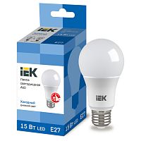 LLE-A60-15-230-65-E27 Лампа LED A60 шар 15Вт 230В 6500К E27 IEK