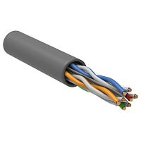 LC1-C604-111 ITK Кабель связи витая пара U/UTP, кат.6 4х2х23AWG solid, PVC, 305м, серый