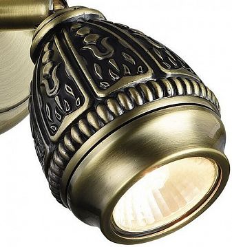 1584-1W Sorento настенный светильник D125*W105*H150, 1*GU10LED*5W, 250LM, 3000K, included; металл цвета черненой бронзы, 1584-1W  - фотография 3