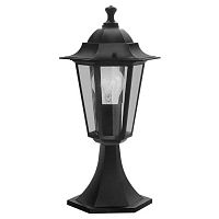 22472 Уличный светильник напольный LATERNA 4, 1х60W(E27), H405, алюминий, черный/стекло