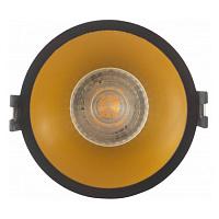 DK3026-BG DK3026-BG Встраиваемый светильник, IP 20, 10 Вт, GU5.3, LED, черный/золотой, пластик