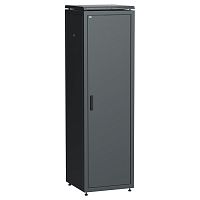 LN05-33U66-M ITK Шкаф сетевой 19 LINEA N 33U 600х600 мм металлическая передняя дверь черный