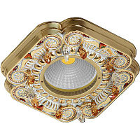 FD1007ROPCL Светильник Firenze CRYSTAL DE LUXE, Gold White Patina