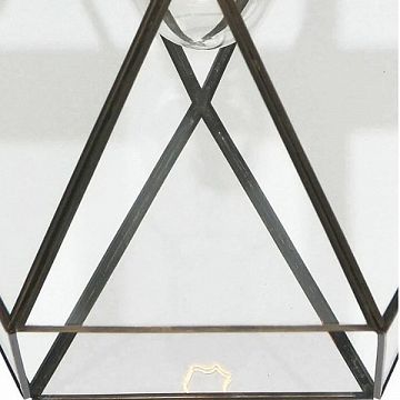 1629-3P Shatir подвесная люстра L310*W310*H550/1290, 3*E14*40W, excluded; металл цвета окрашенной античной бронзы, инкрустированное прозрачное и коньячное стекло, 1629-3P  - фотография 2