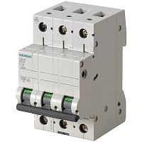 5SL6305-7 Автоматический выключатель Siemens SENTRON 3P 0.5А (C) 6кА, 5SL6305-7