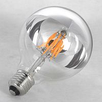 GF-L-2105 EDISSON Лампочки, цвет основания - хром, плафон - стекло (цвет - прозрачный/хром), 1x6W E27