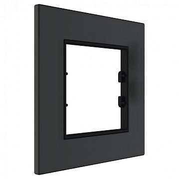 ITR701-0301 1 Gang - Black Plexiglass Frame - Anthracite Plastic Interior Part  - фотография 3