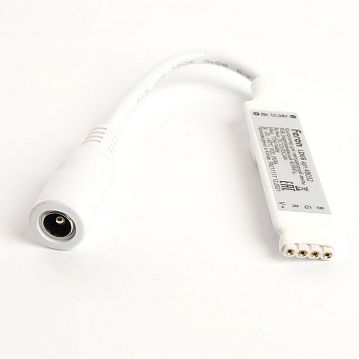 48032 Контроллер RGB min для светодиодной ленты с П/У белый, 12-24V, LD66  - фотография 2