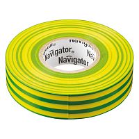 71234 Изолента Navigator 71 234 NIT-B15-10/YG жёлто-зелёная