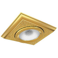 FD1105COB EMPORIO Светильник встраиваемый квадратный, Bright Gold